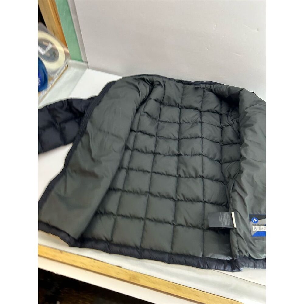 Marmot Kids Unisex Medium Black Down Puffer Jacket Winter Warm READ - Picture 5 of 13